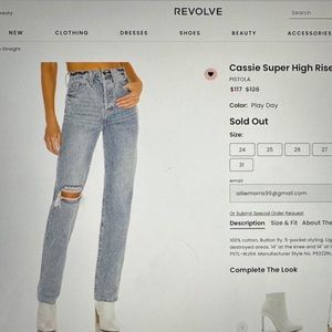 Pistola high rise Cassie jeans